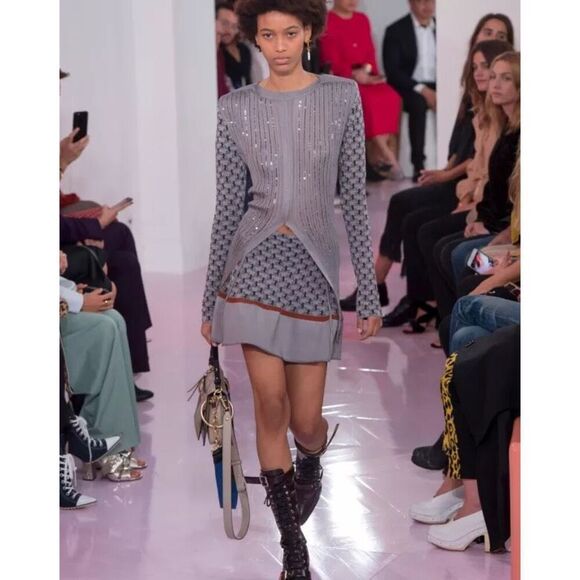 ✨Chloe S/S 2018 Horse Print Sz Small Skirt✨ - Picture 1 of 9